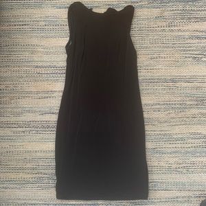 Reversible Black and Floral Midi Dress